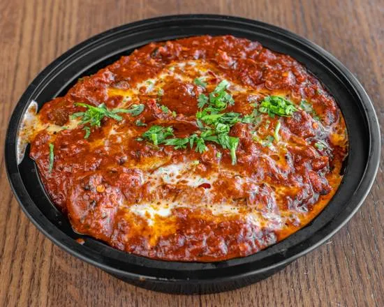 Paneer Chilly Pizza with spiced paneer and green chillies at Sunrise Pizza and Breakfast Diner, Edmonton